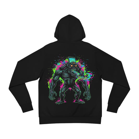 Phone Speaker User Hoodie (Logo Front/Artwork Back)