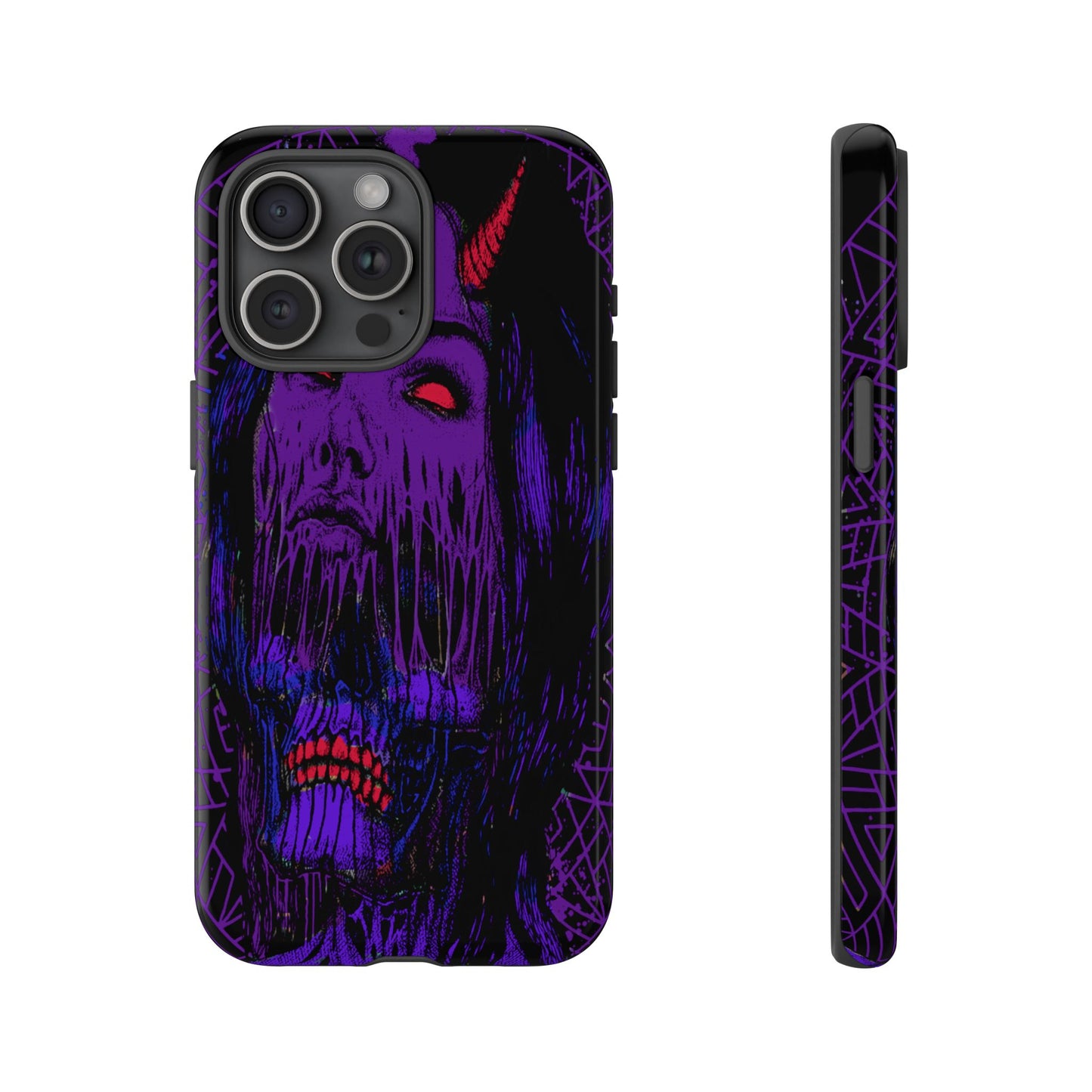 Melting Devil Girl Face Tough Phone Case