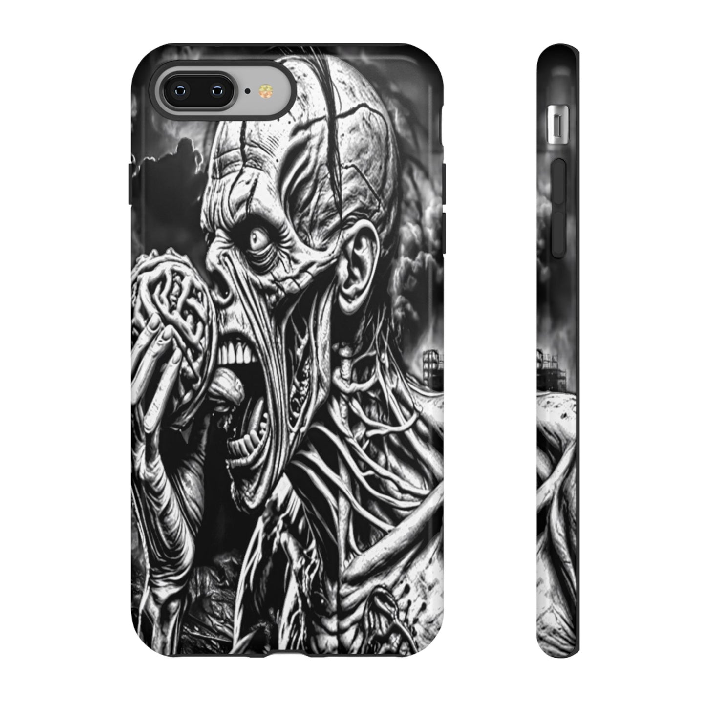 Zombie Eating Brains Tough Phone Case