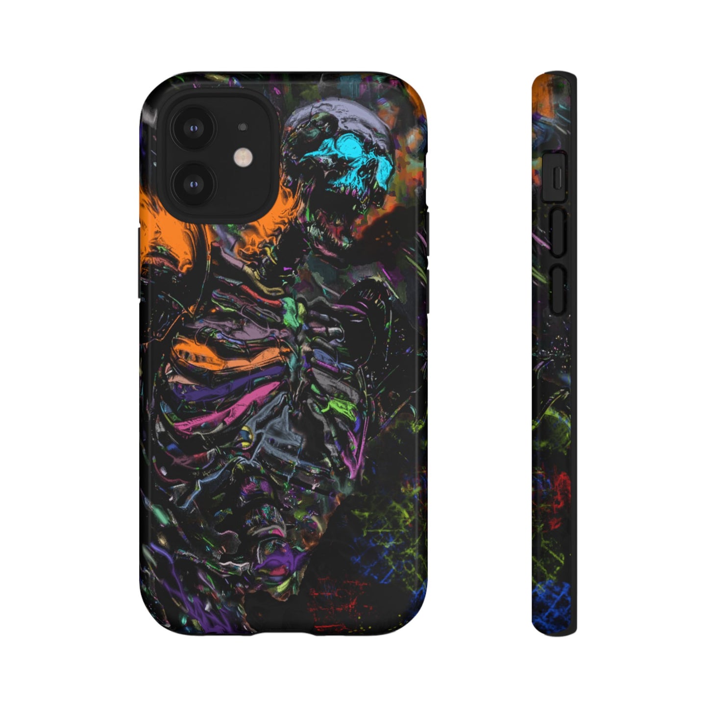 Flaming Skeleton Tough Phone Case