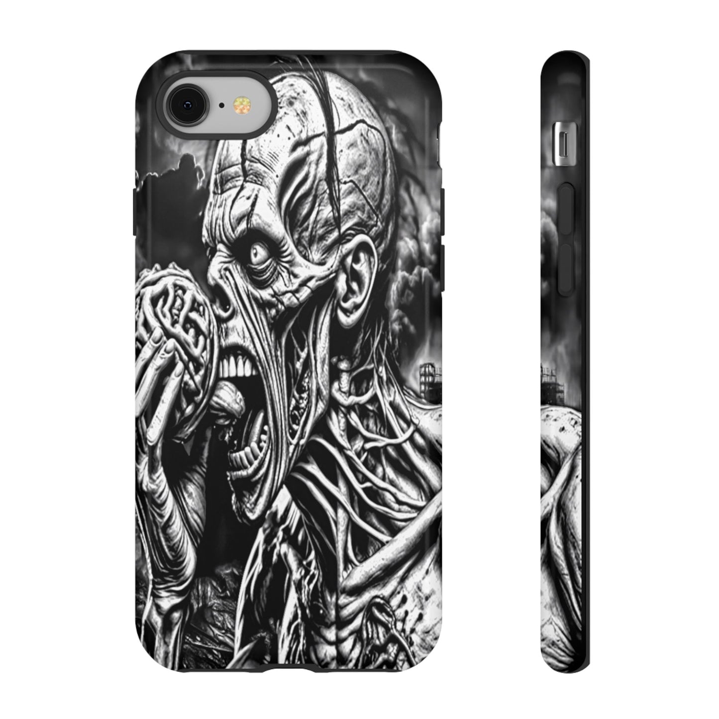 Zombie Eating Brains Tough Phone Case