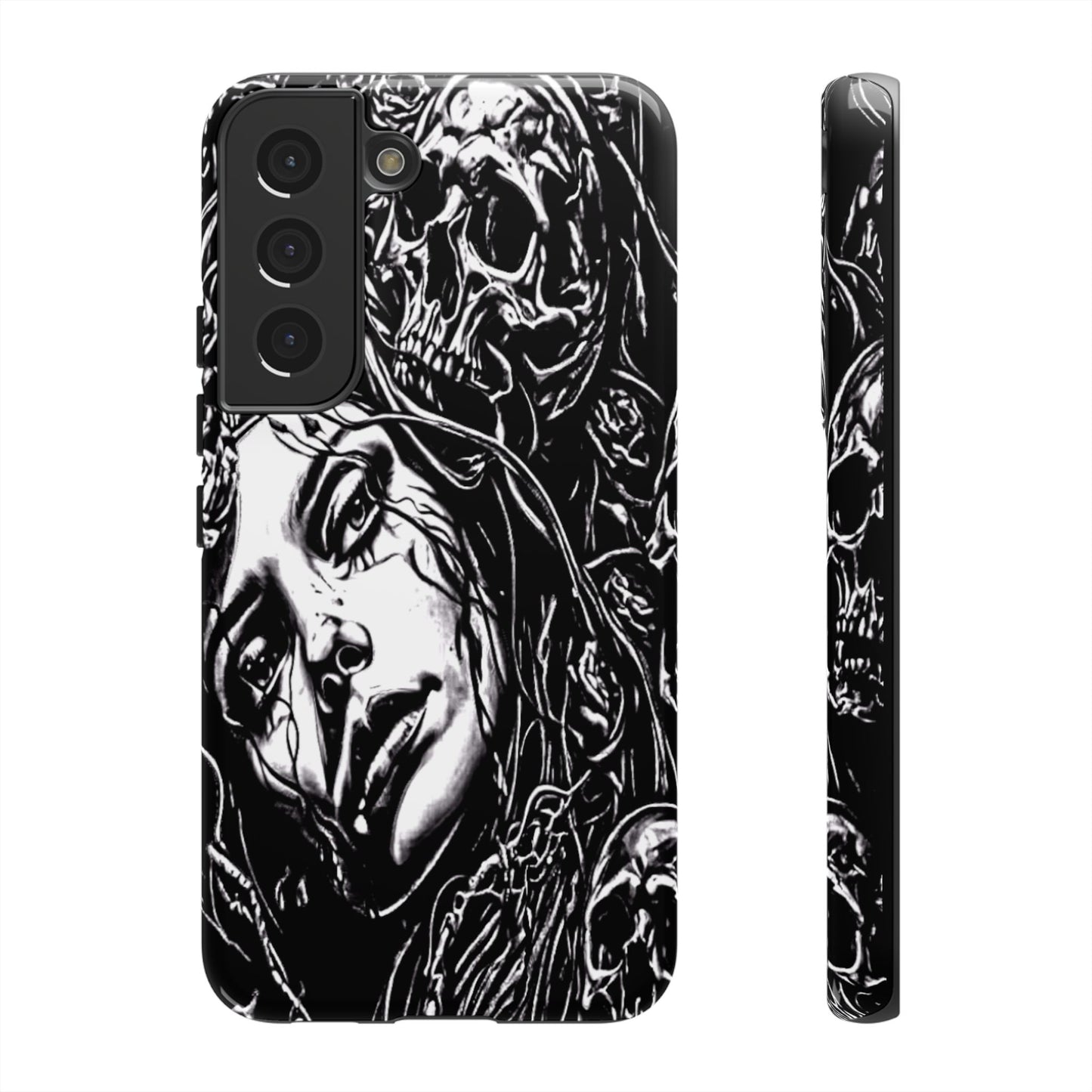 Woman And Roses Tough Phone Case