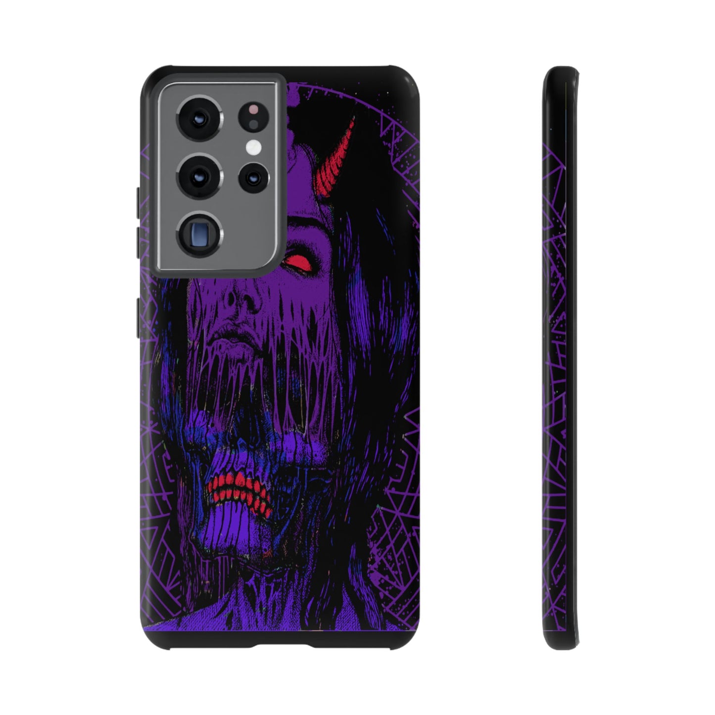 Melting Devil Girl Face Tough Phone Case