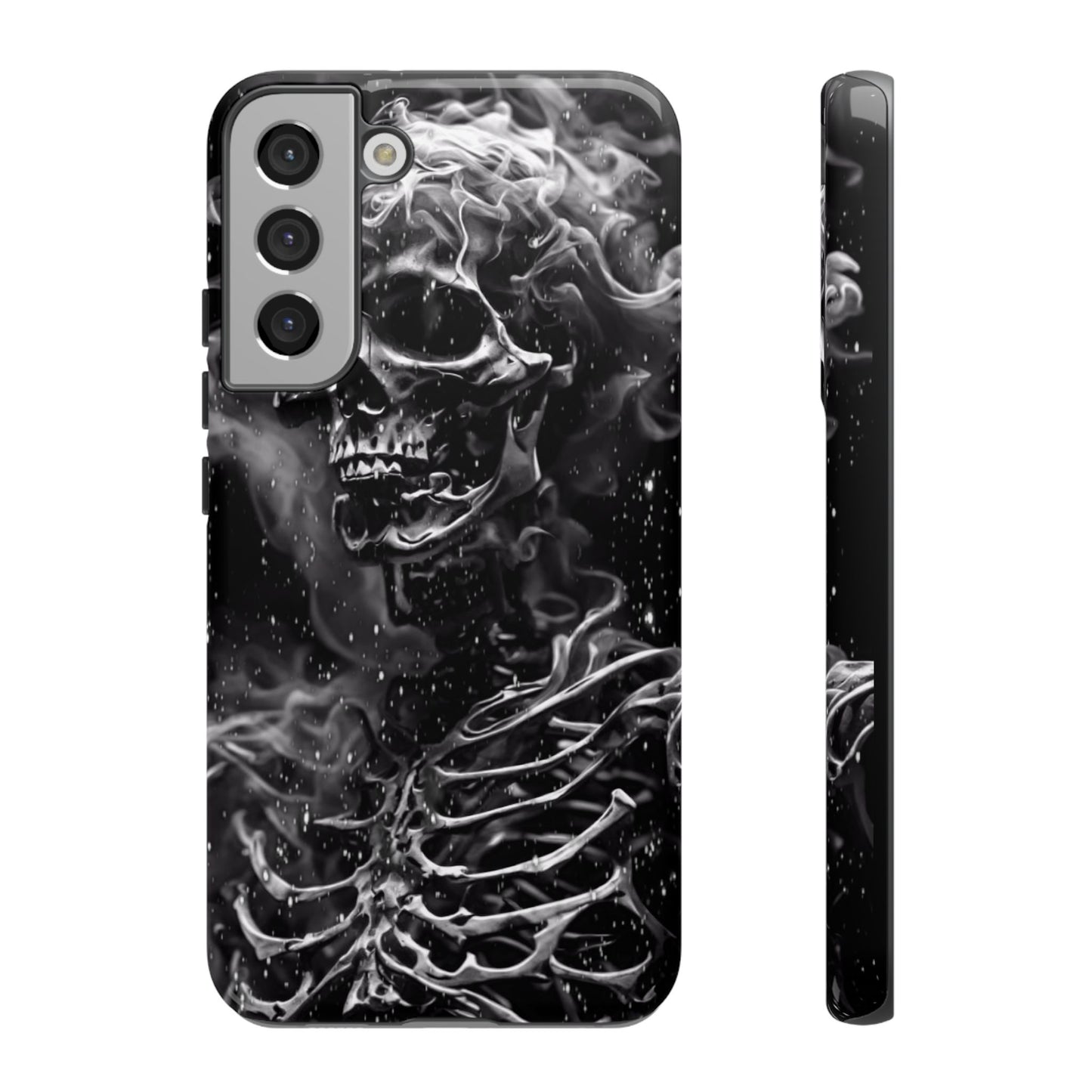 Skeleton On Fire Tough Phone Case