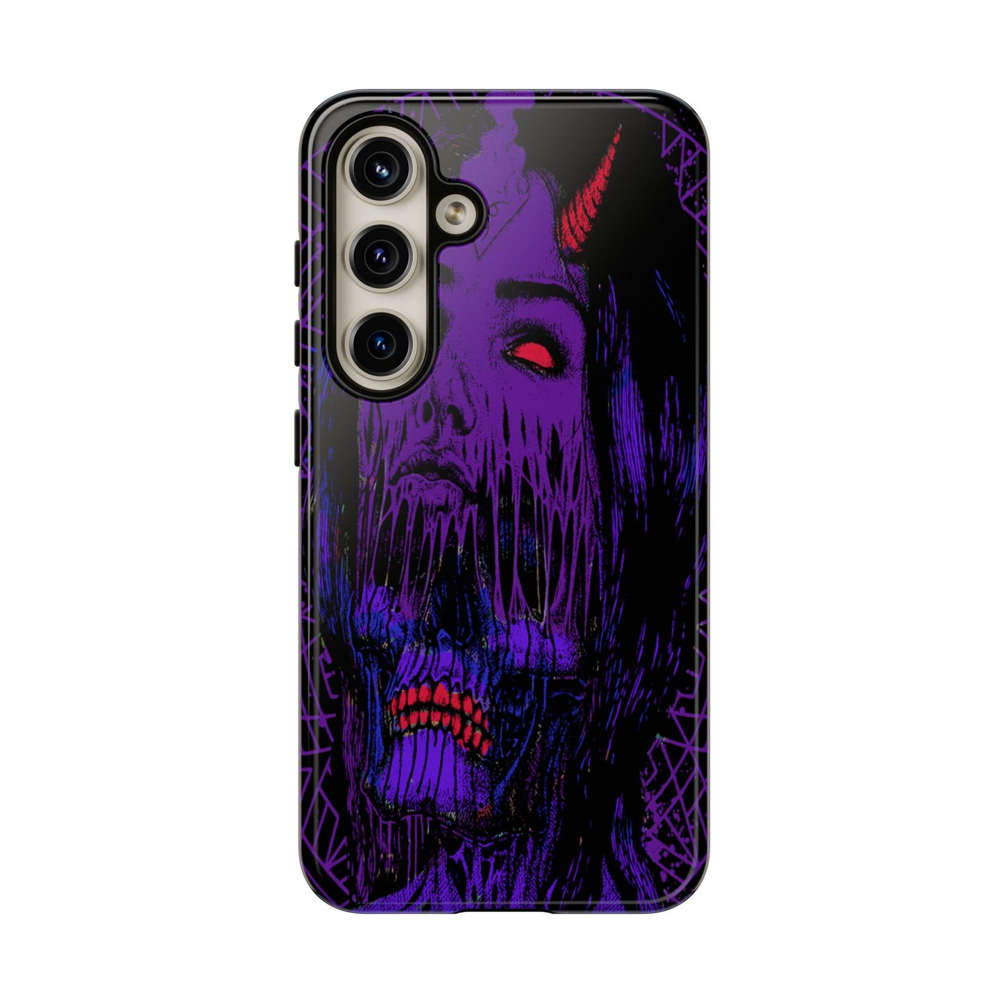 Melting Devil Girl Face Tough Phone Case