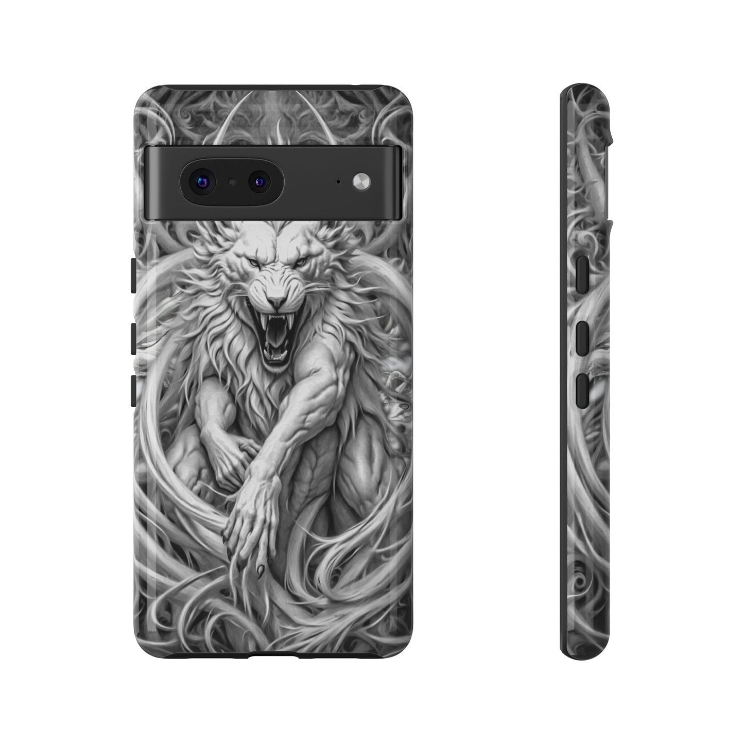 White Lion Beast Tough Phone Case