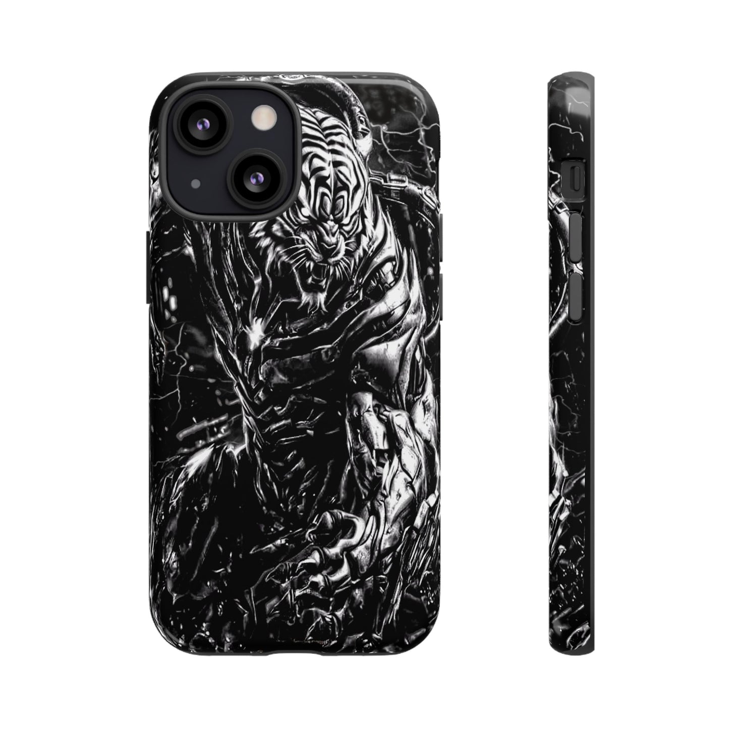 Cyborg Tiger Tough Phone Case