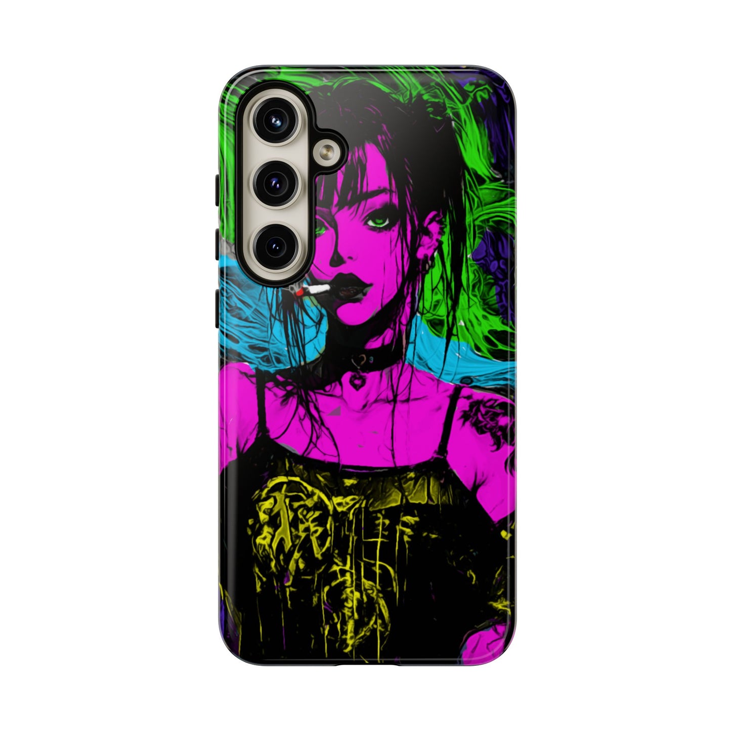 Smoking Girl Tough Phone Case