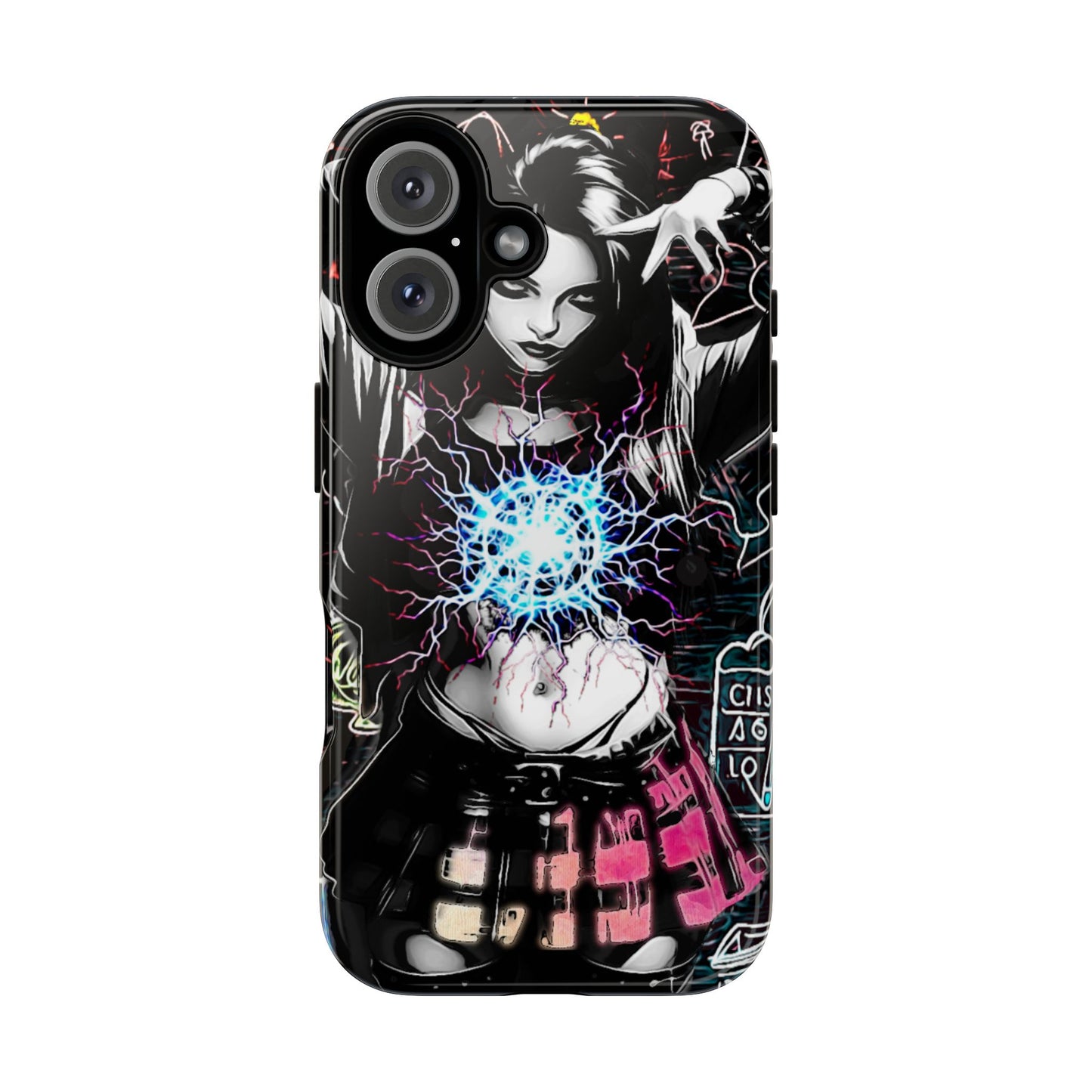 School Girl Lightning Orb Tough Phone Case