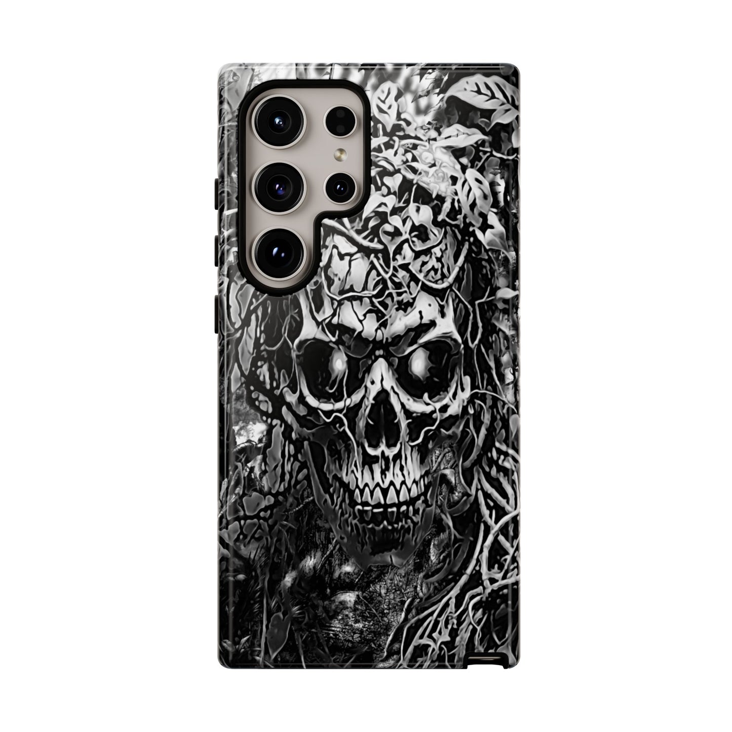 Crawling Vines Skull Tough Phone Case