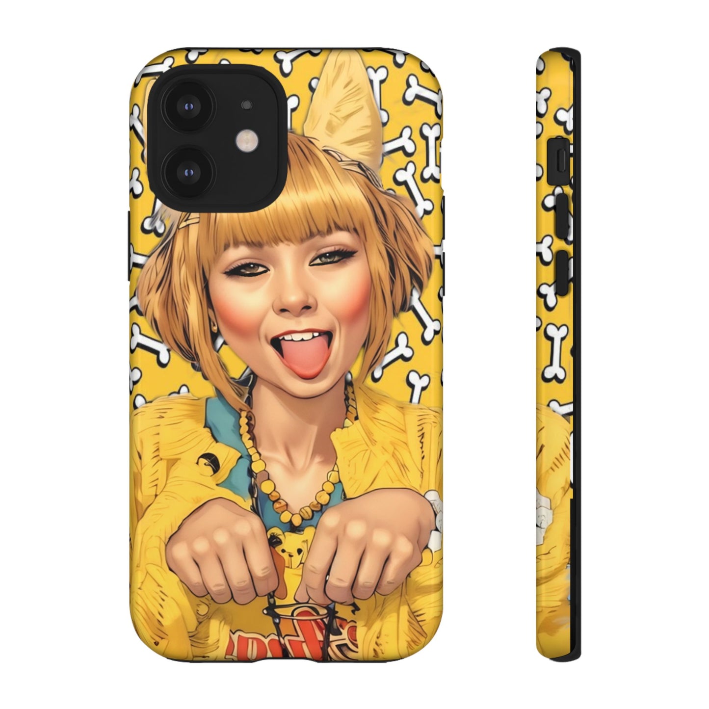 Begging Puppy Girl Tough Phone Case