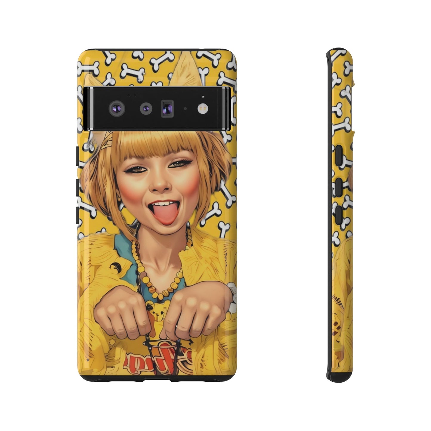 Begging Puppy Girl Tough Phone Case