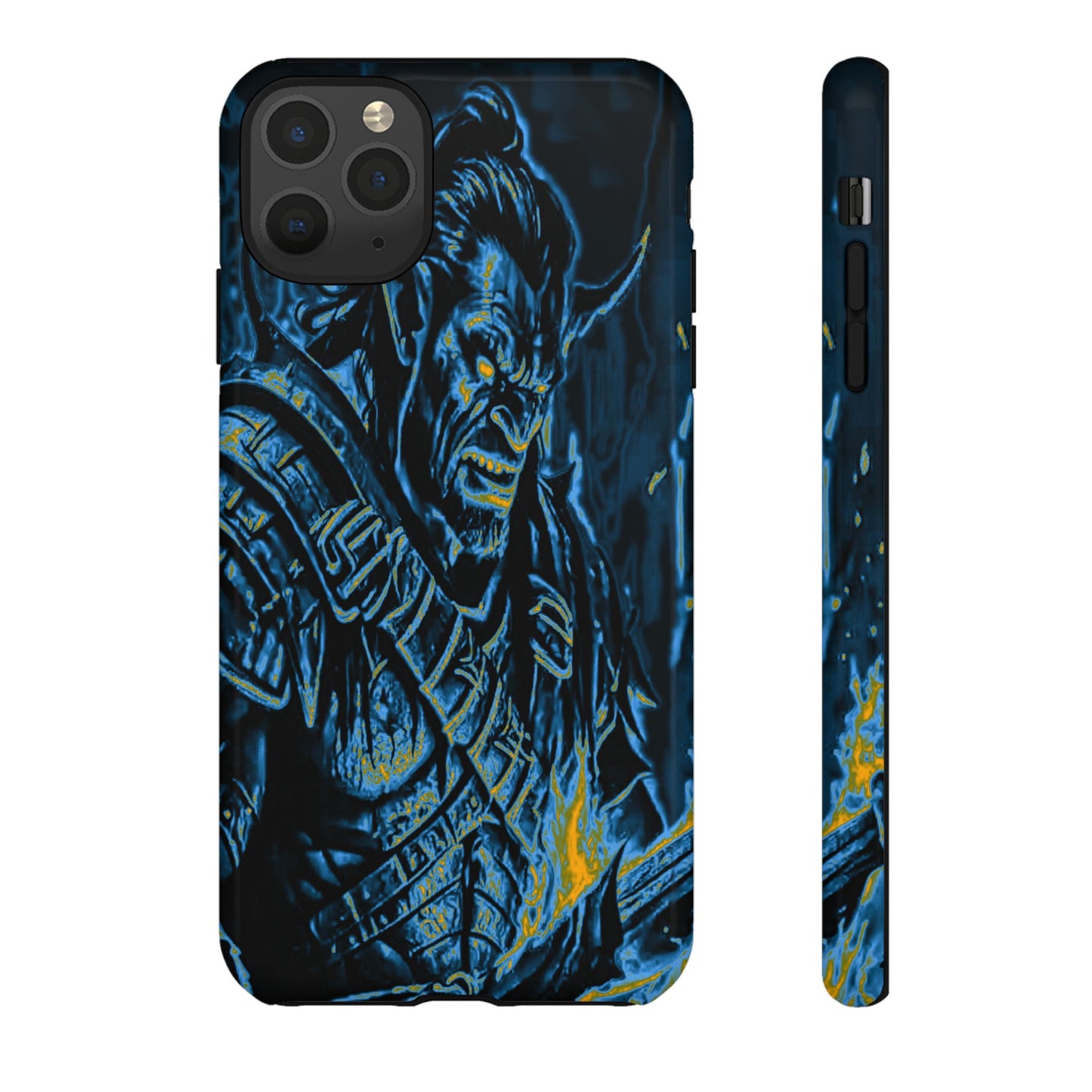 Orc With Flames Tough Phone Case