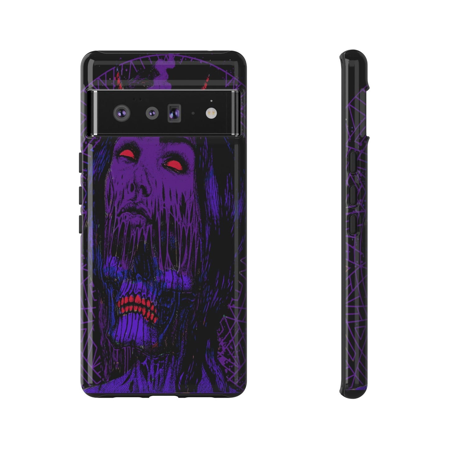 Melting Devil Girl Face Tough Phone Case