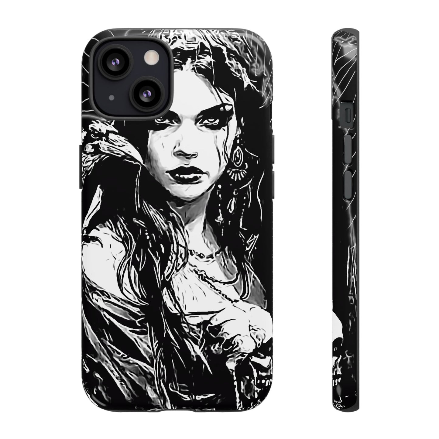 Raven Girl Tough Phone Case