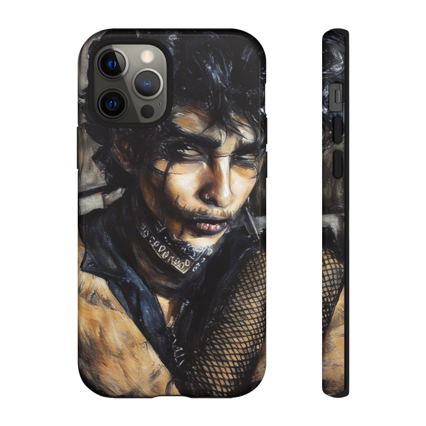 Serene Goth Boy Tough Phone Case