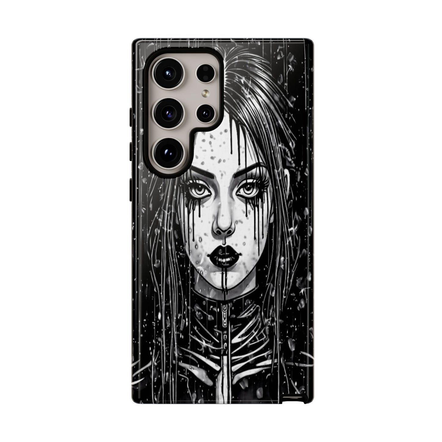 Mascara Goth Girl Tough Phone Case