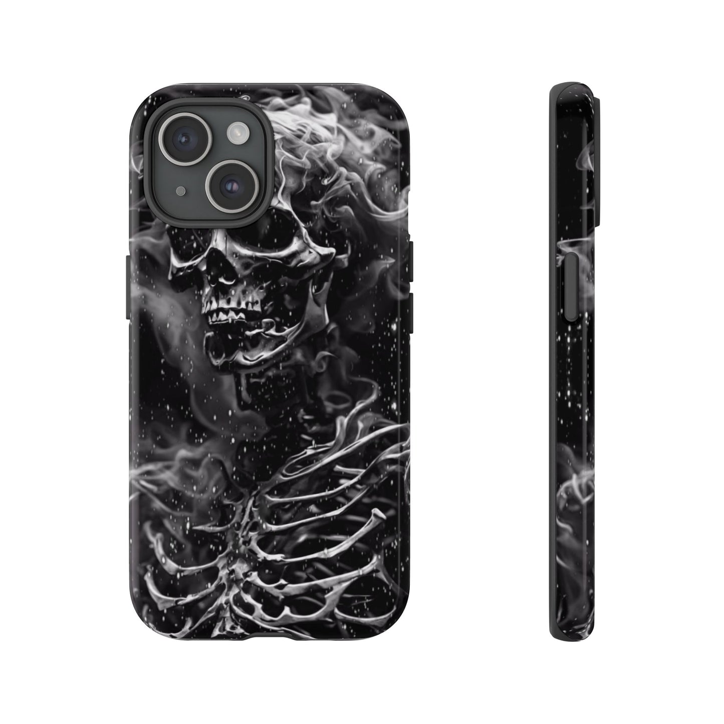 Skeleton On Fire Tough Phone Case