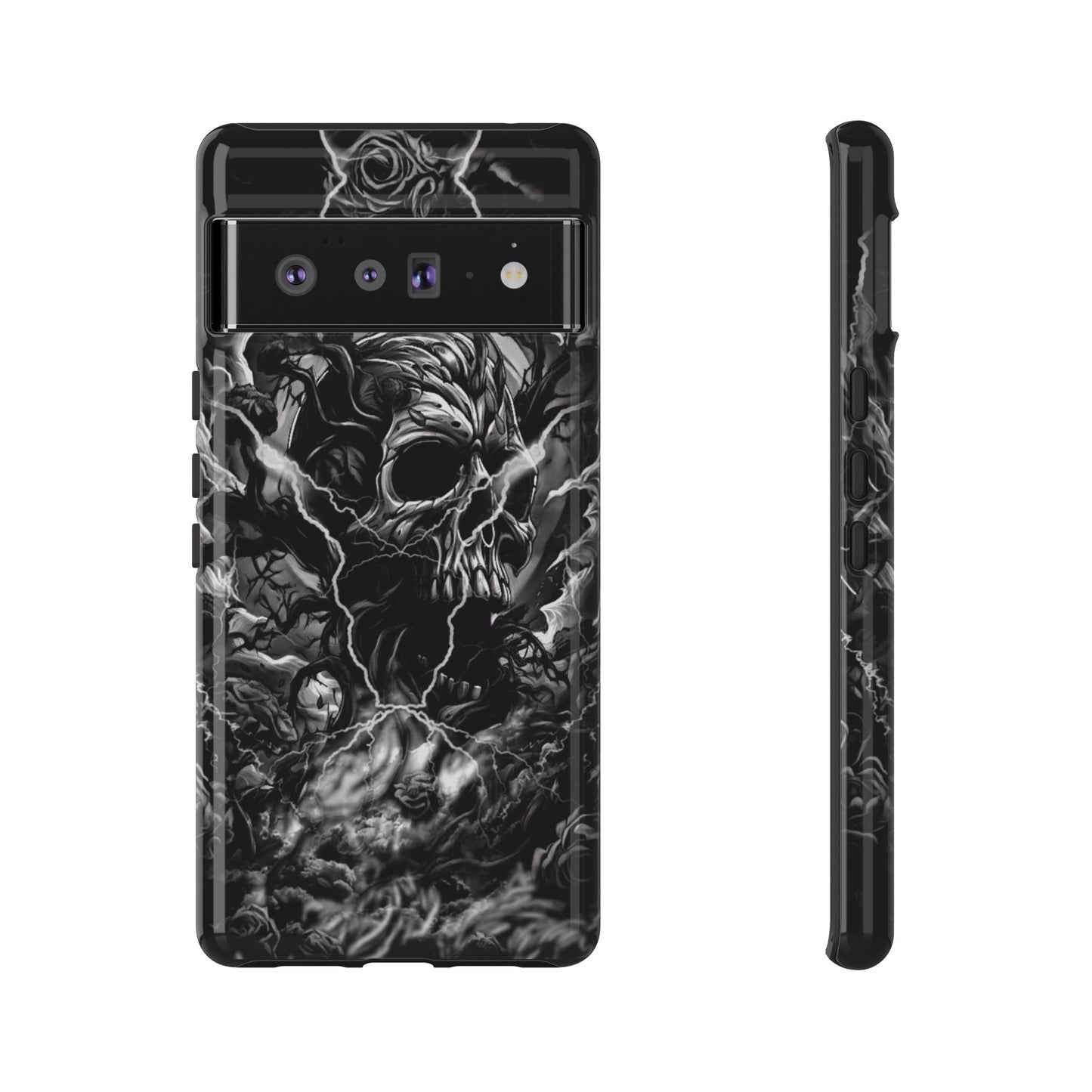 Skull Storm Tough Phone Case