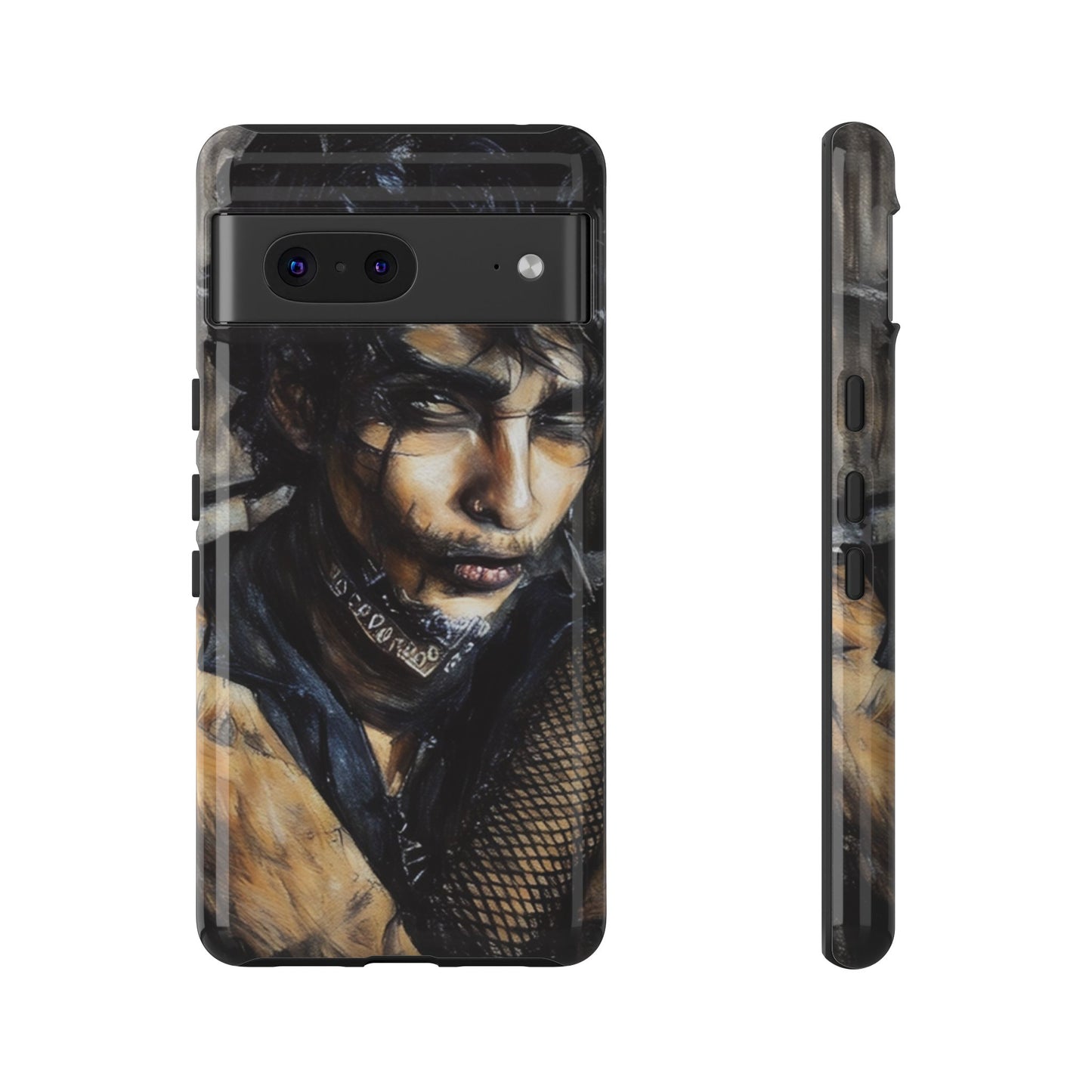 Serene Goth Boy Tough Phone Case