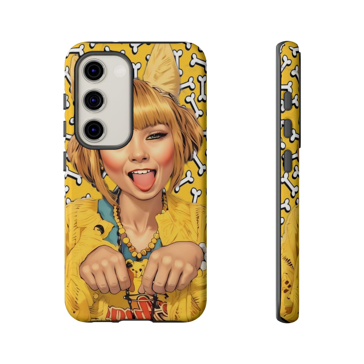 Begging Puppy Girl Tough Phone Case