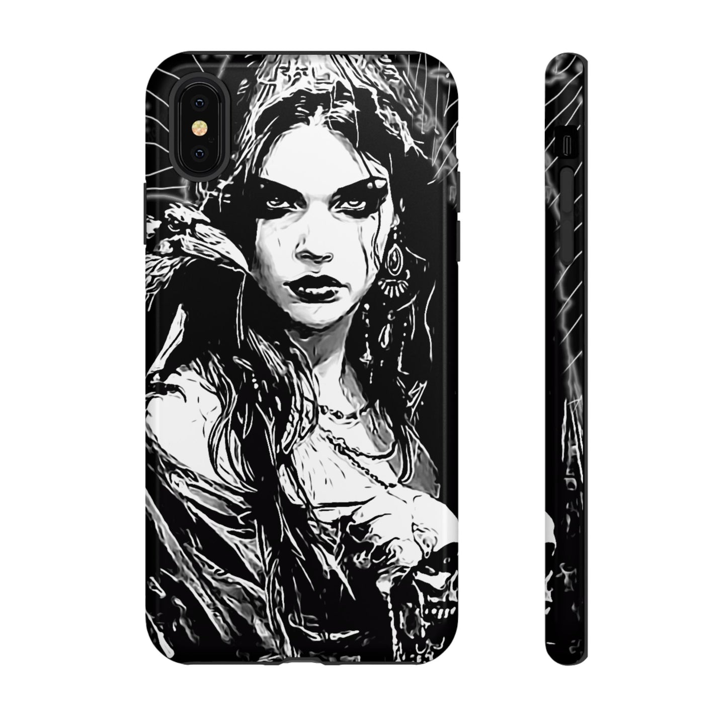 Raven Girl Tough Phone Case