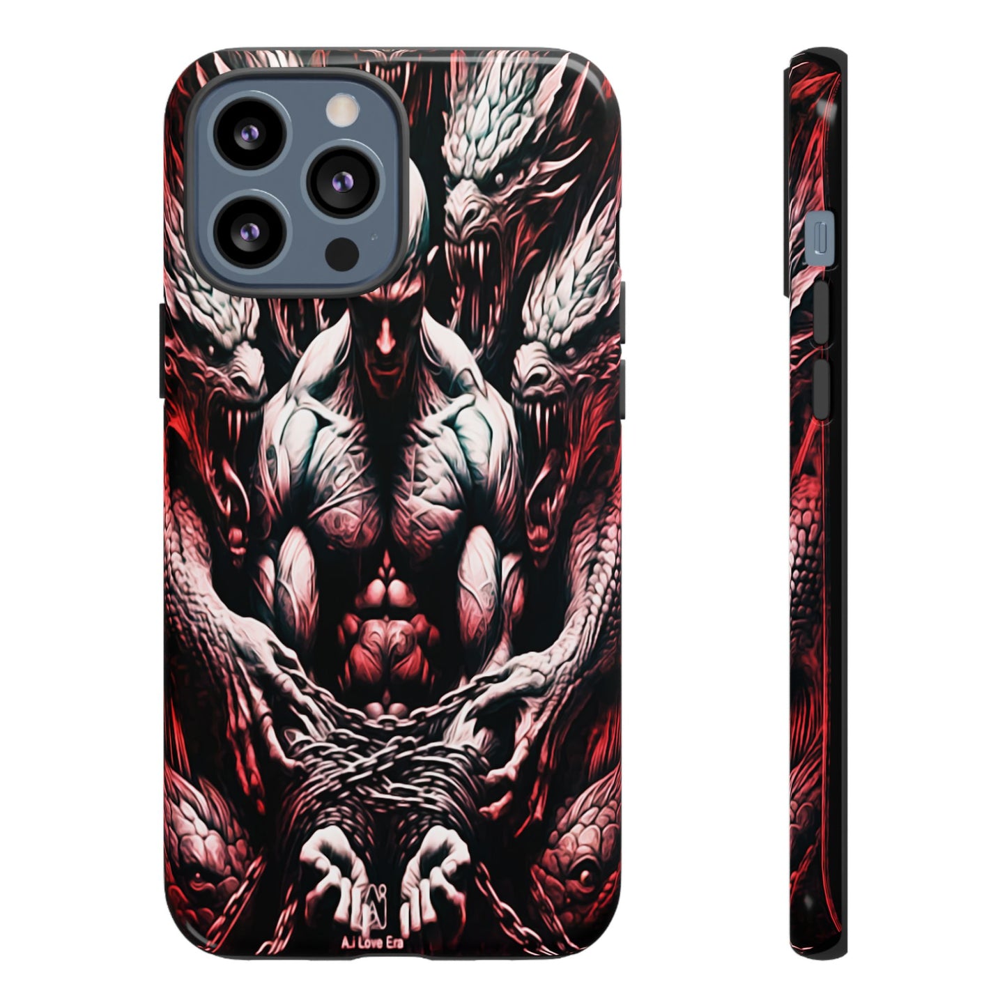 Chained Man With Dragons Tough Phone Case