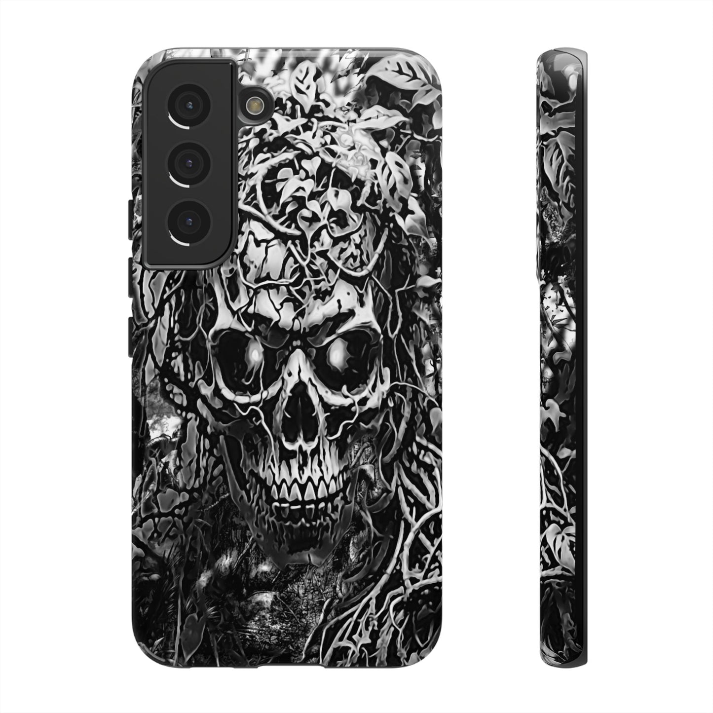 Crawling Vines Skull Tough Phone Case