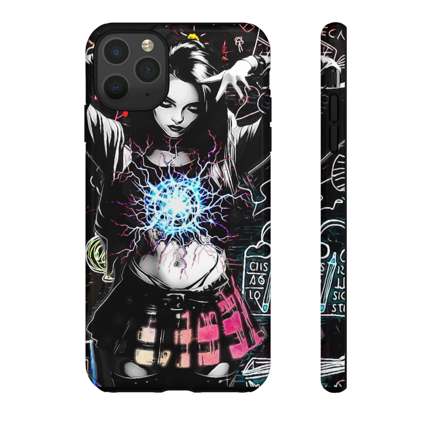 School Girl Lightning Orb Tough Phone Case