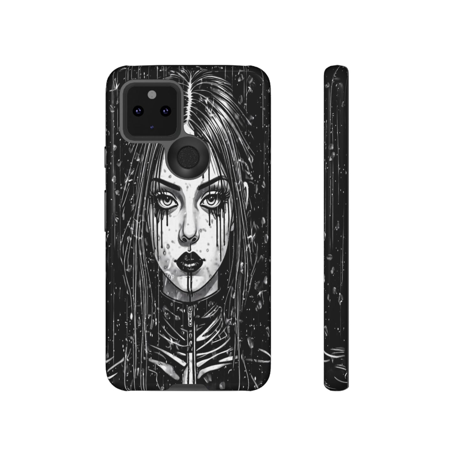 Mascara Goth Girl Tough Phone Case