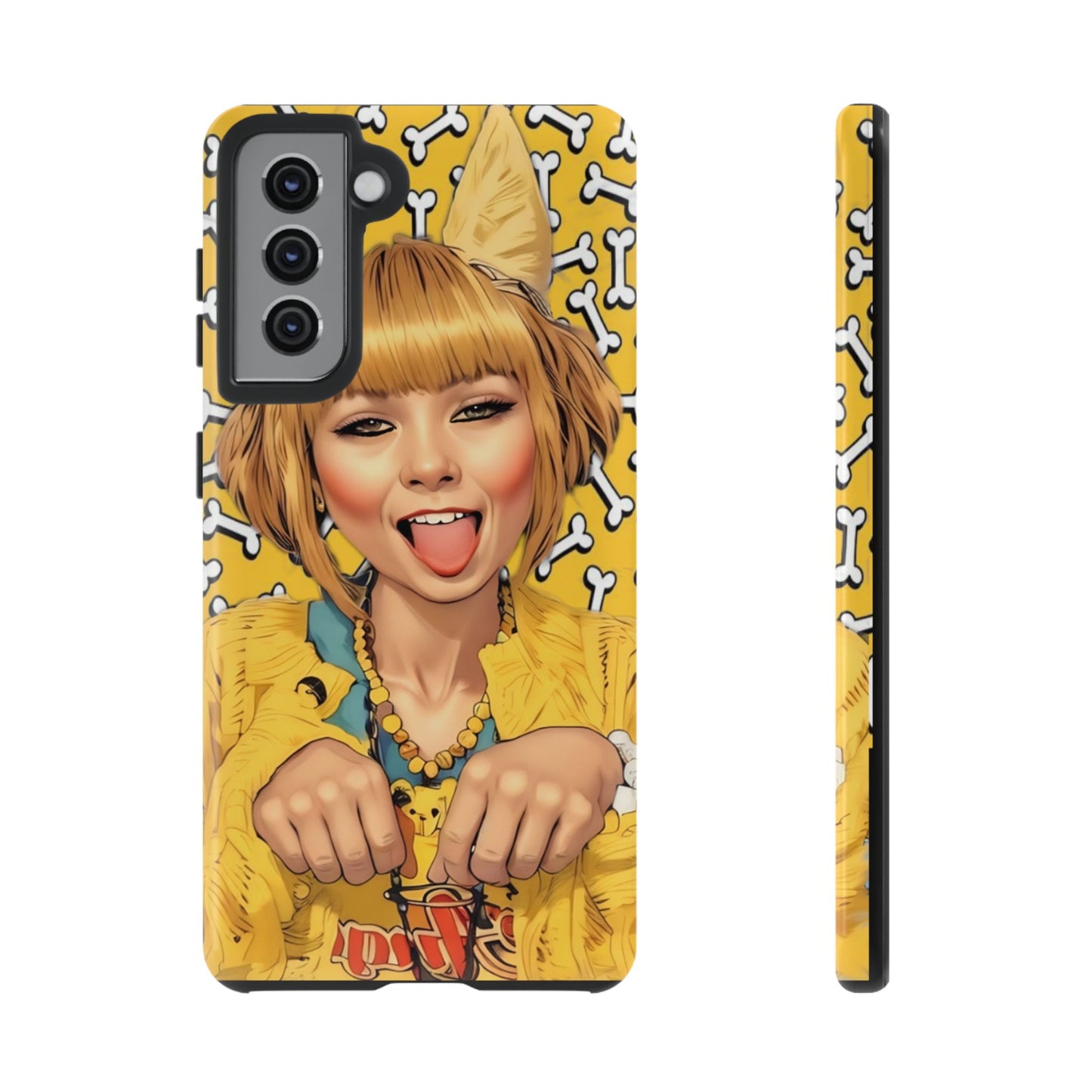 Begging Puppy Girl Tough Phone Case