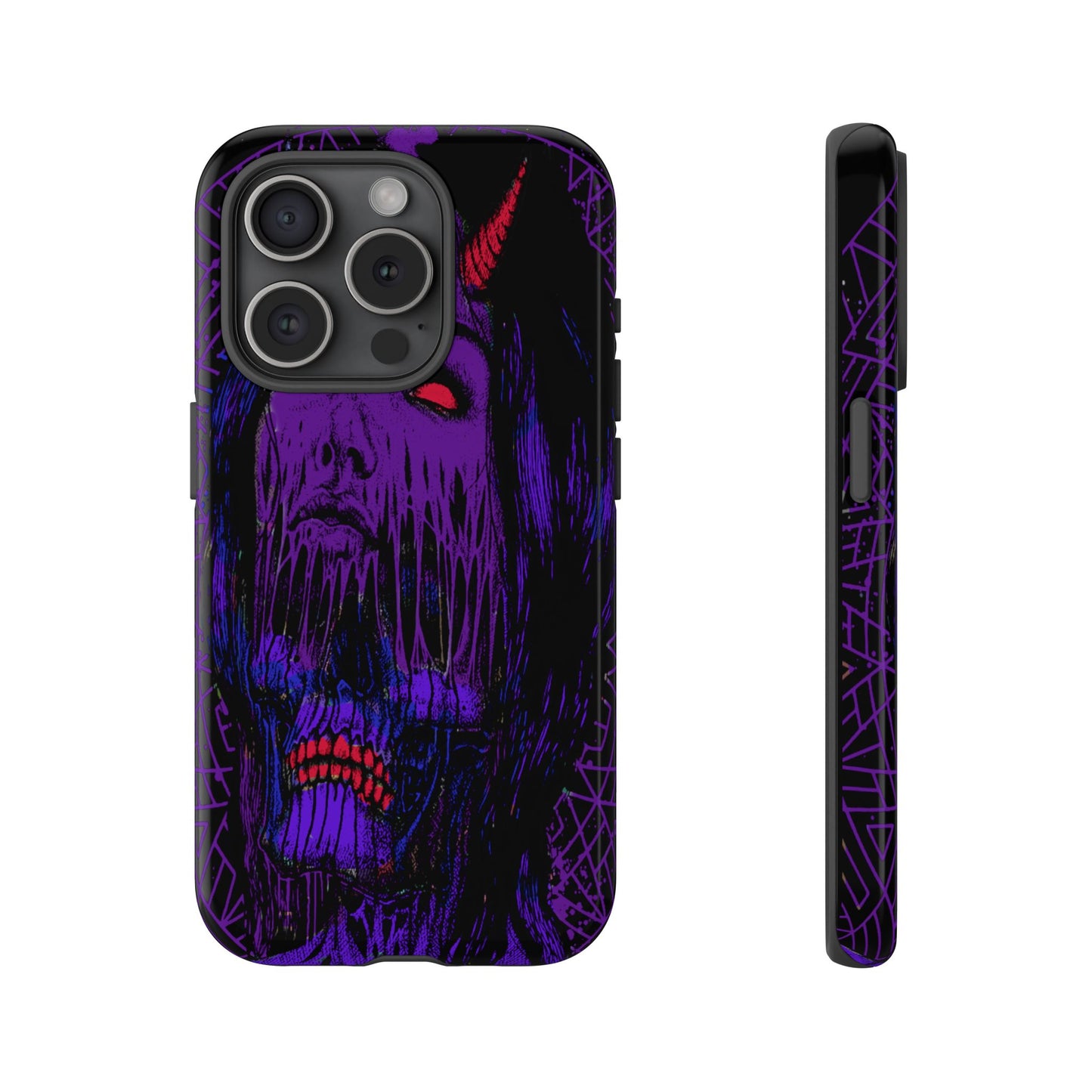 Melting Devil Girl Face Tough Phone Case