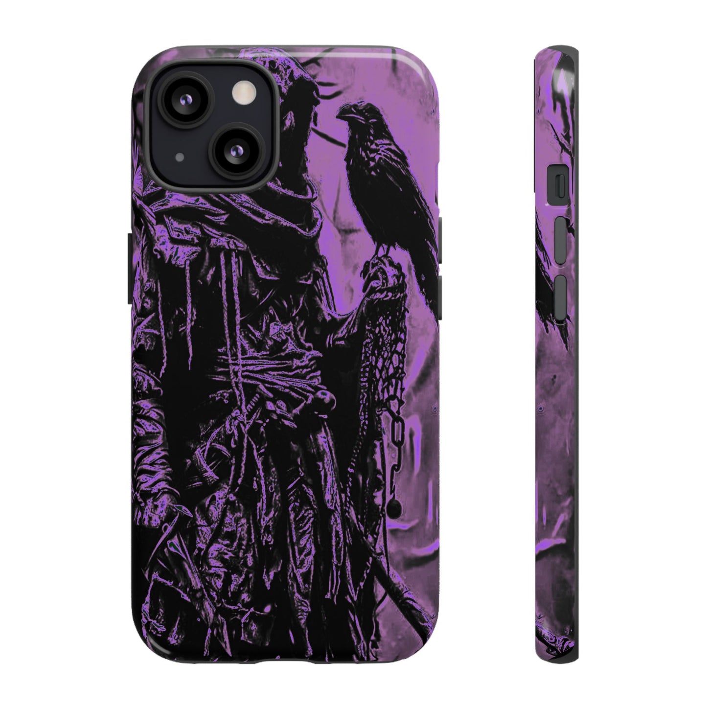 Hooded Figure With Raven Tough Phone Case