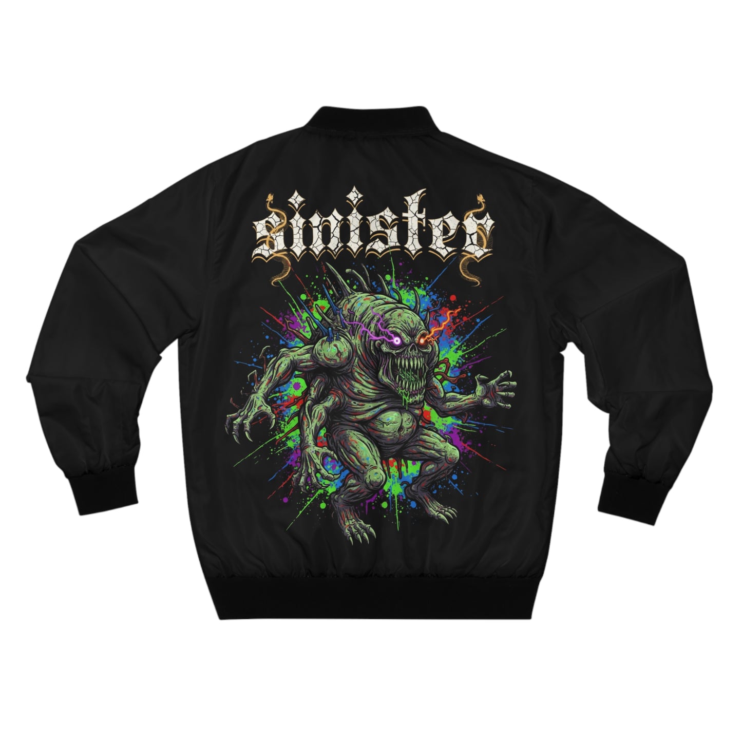 Identity Fragmentation Bomber Jacket