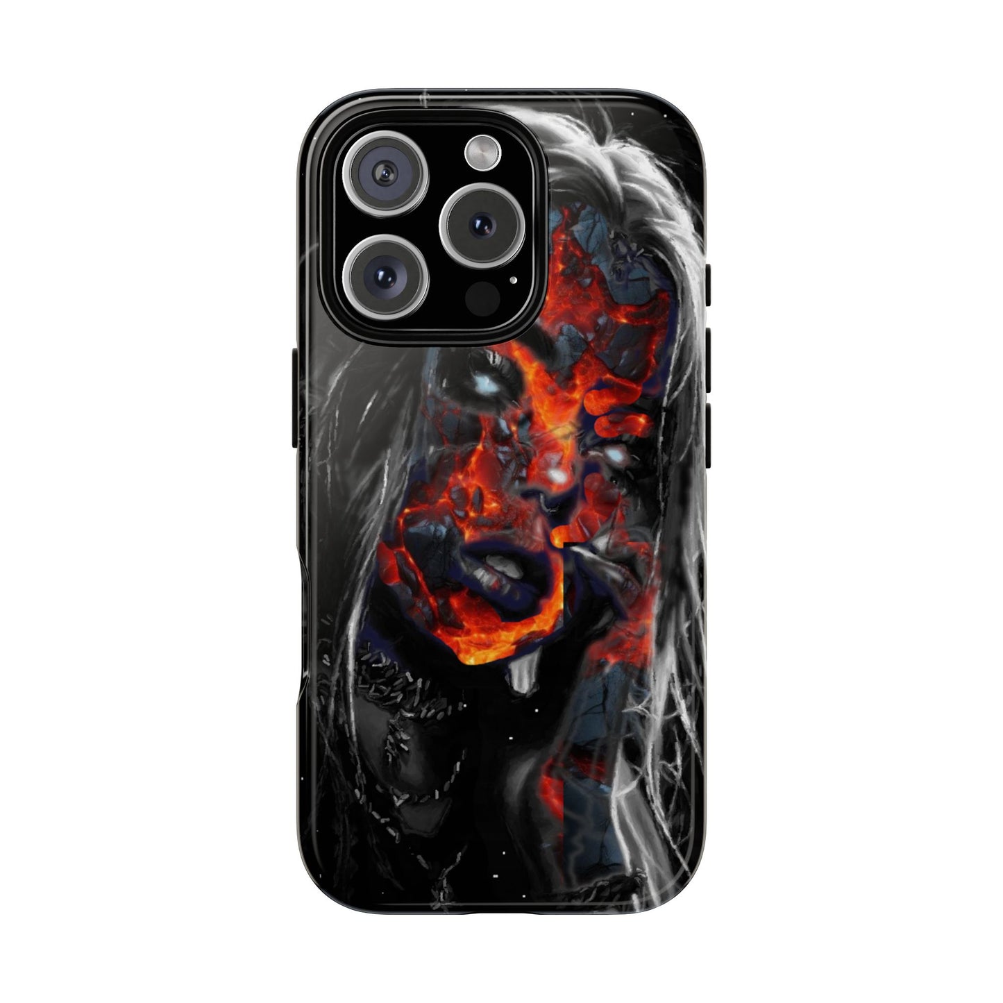 Lava Face Girl Tough Phone Case