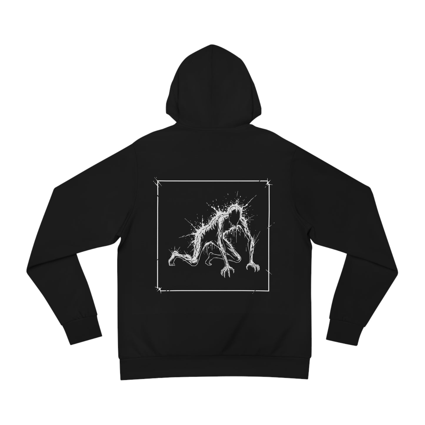 The Crawling Outline Hoodie (Logo Front/Artwork Back