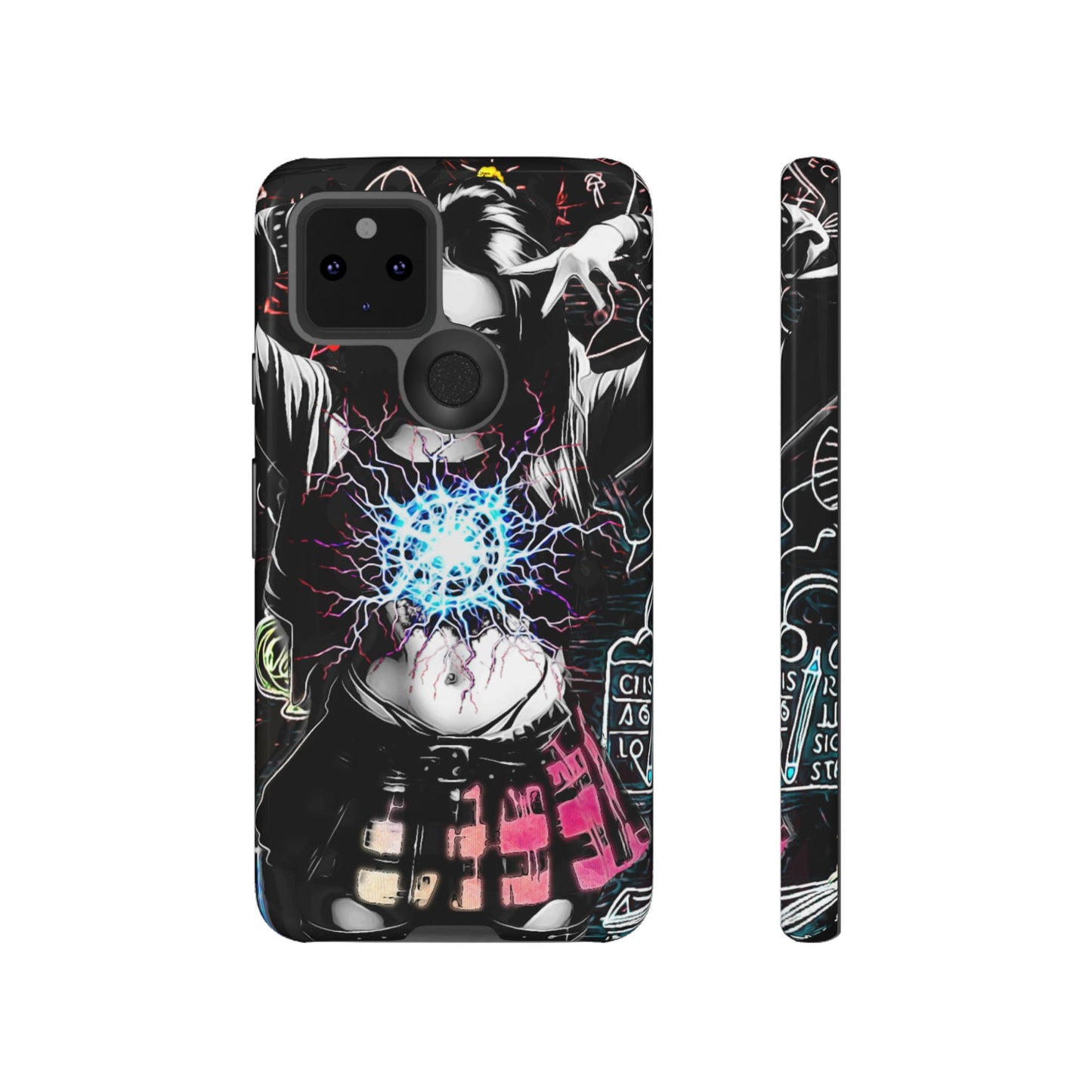 School Girl Lightning Orb Tough Phone Case