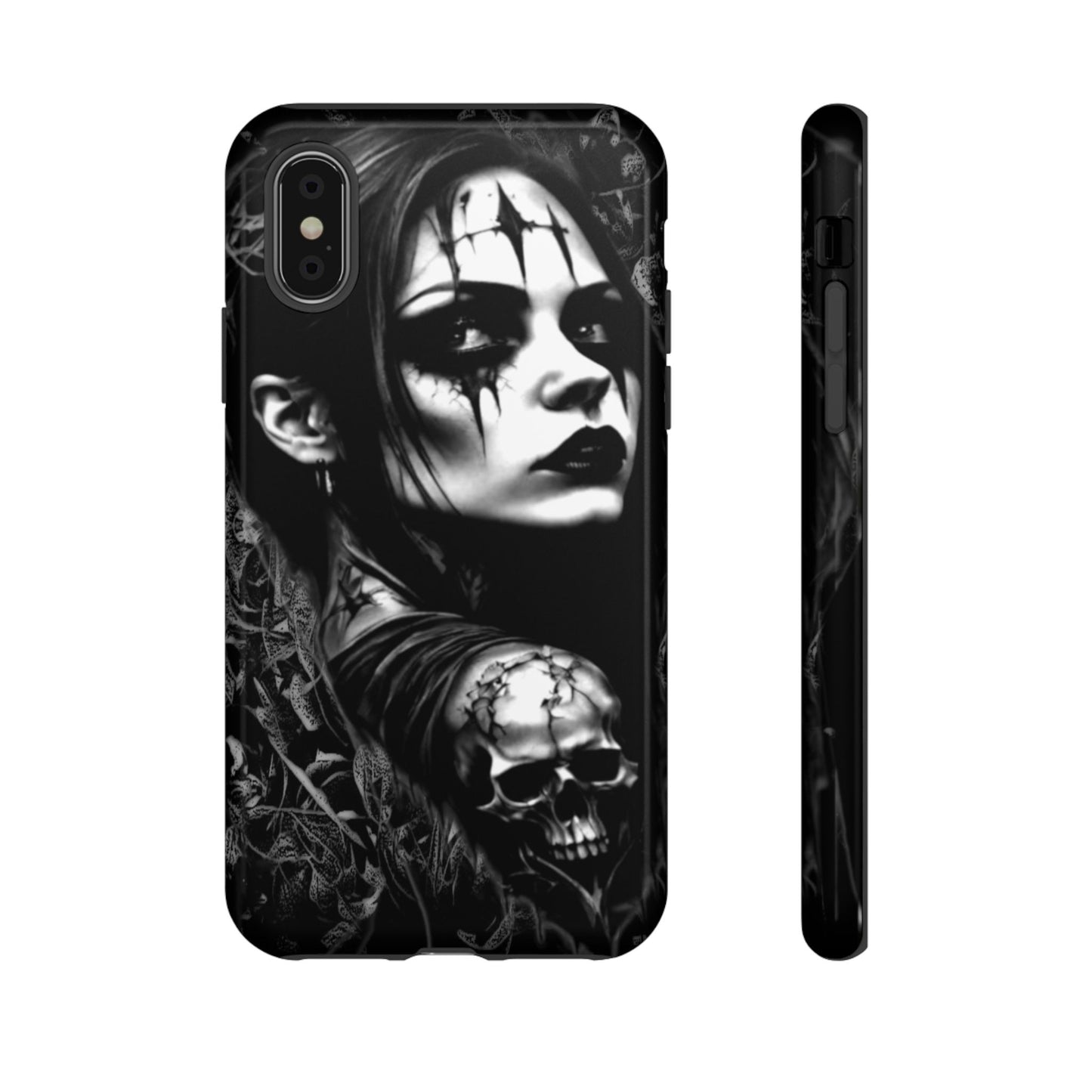 Mysterious Goth Girl Tough Phone Case