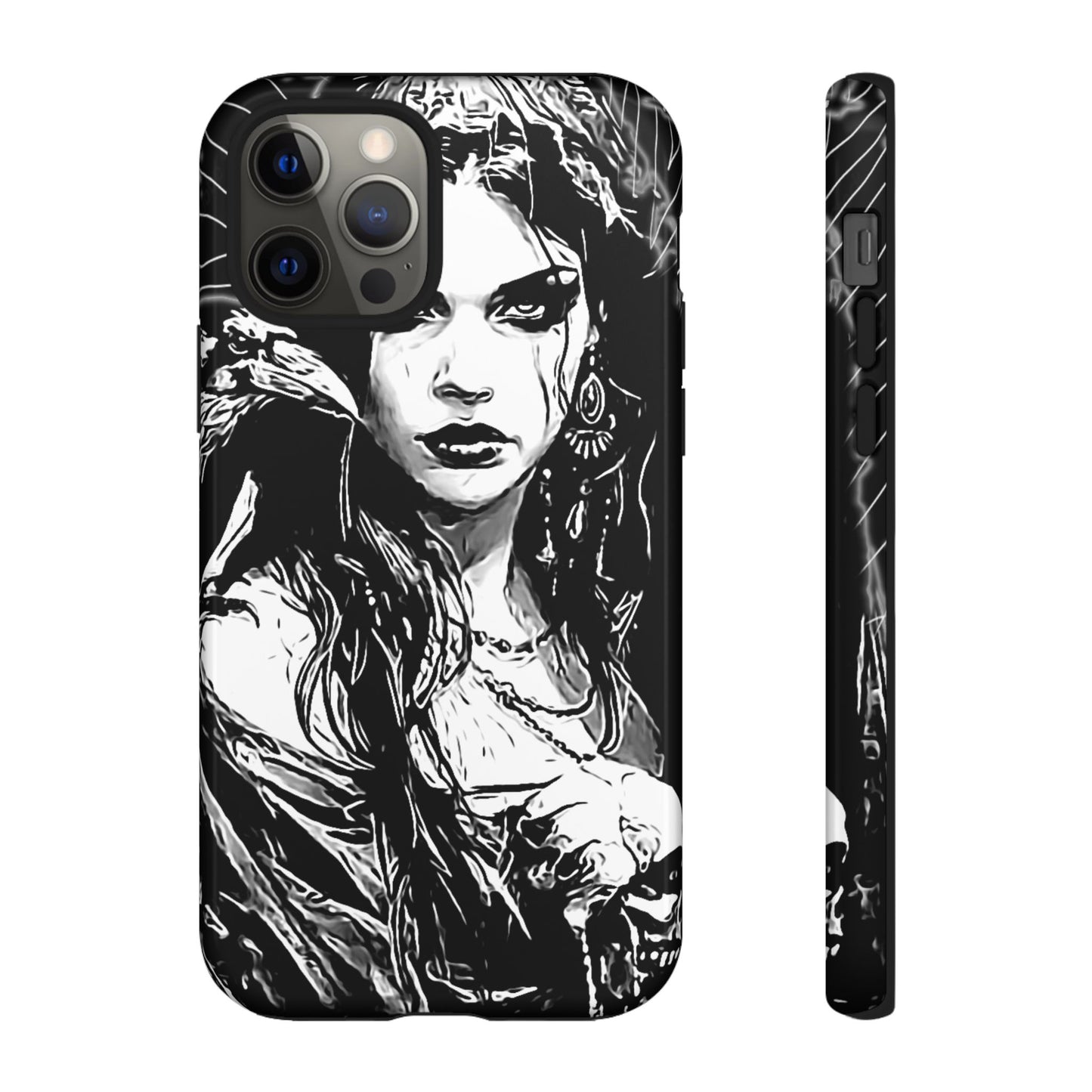 Raven Girl Tough Phone Case