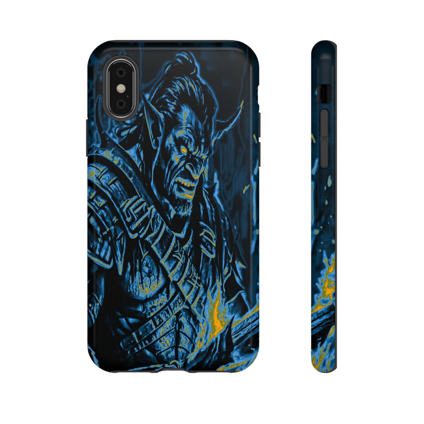 Orc With Flames Tough Phone Case