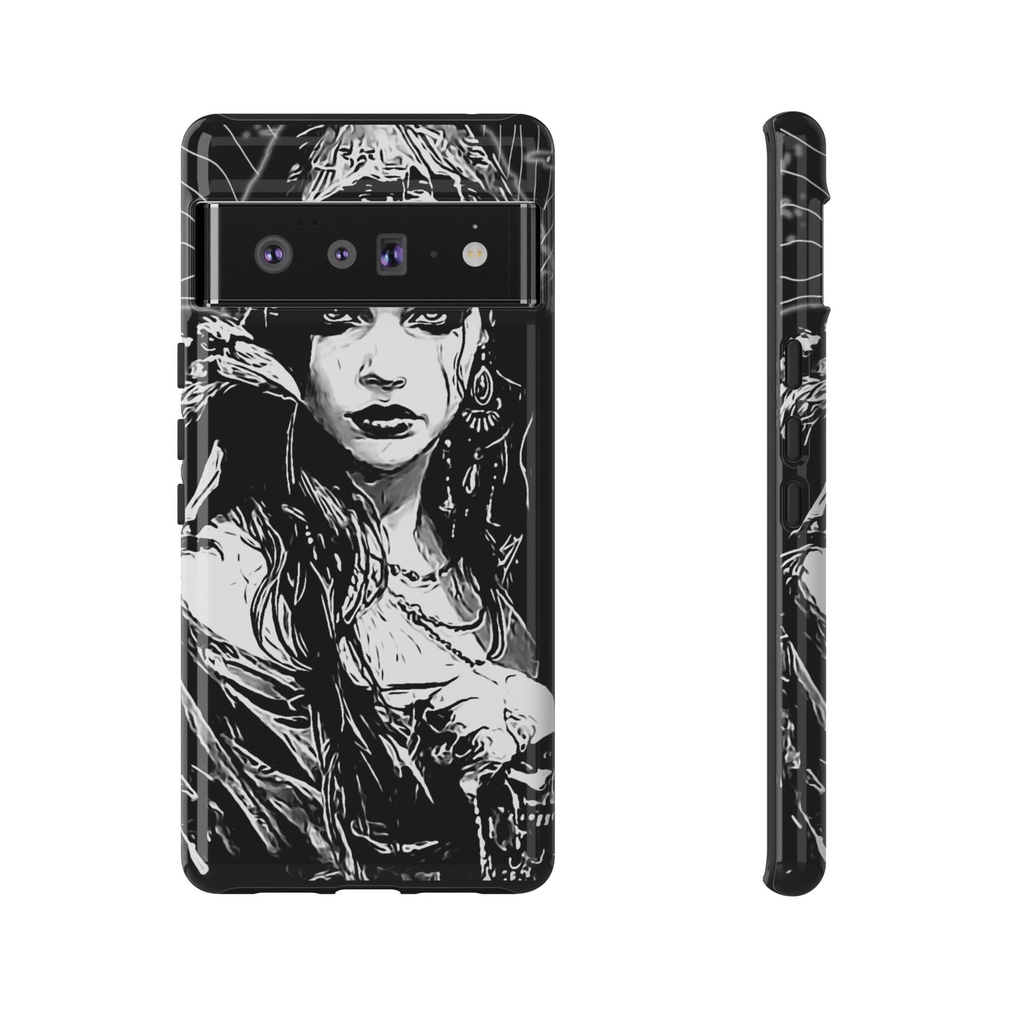 Raven Girl Tough Phone Case