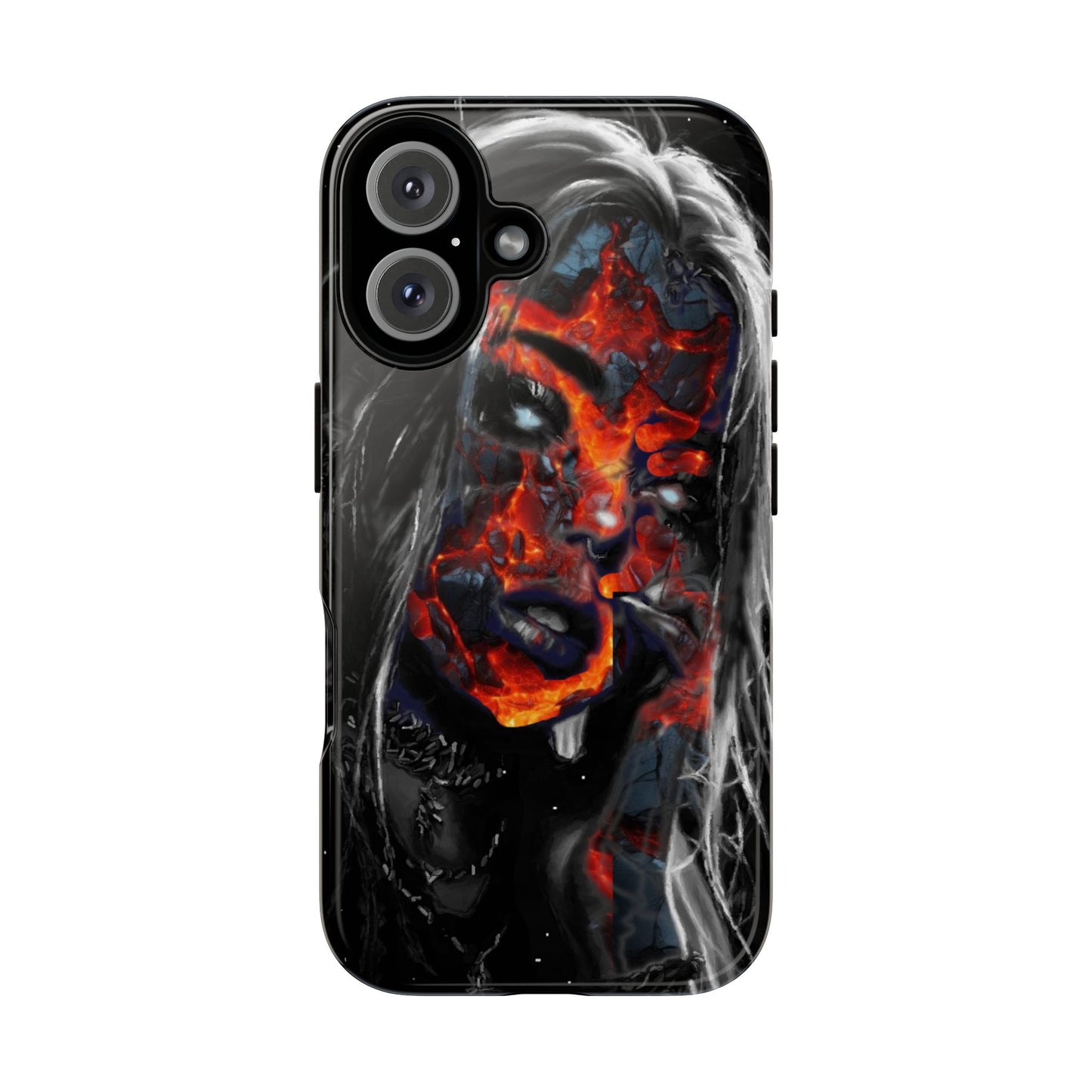 Lava Face Girl Tough Phone Case