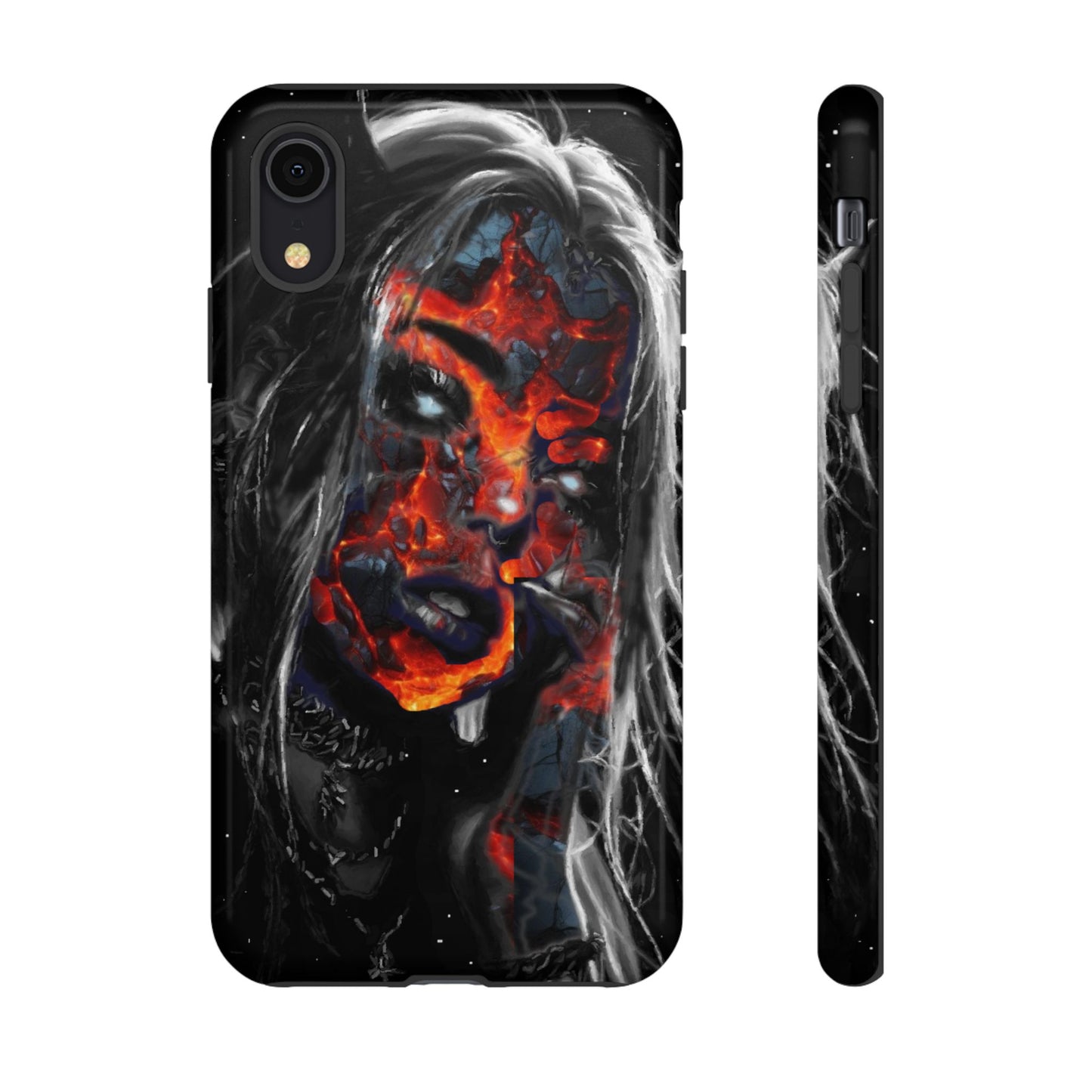 Lava Face Girl Tough Phone Case