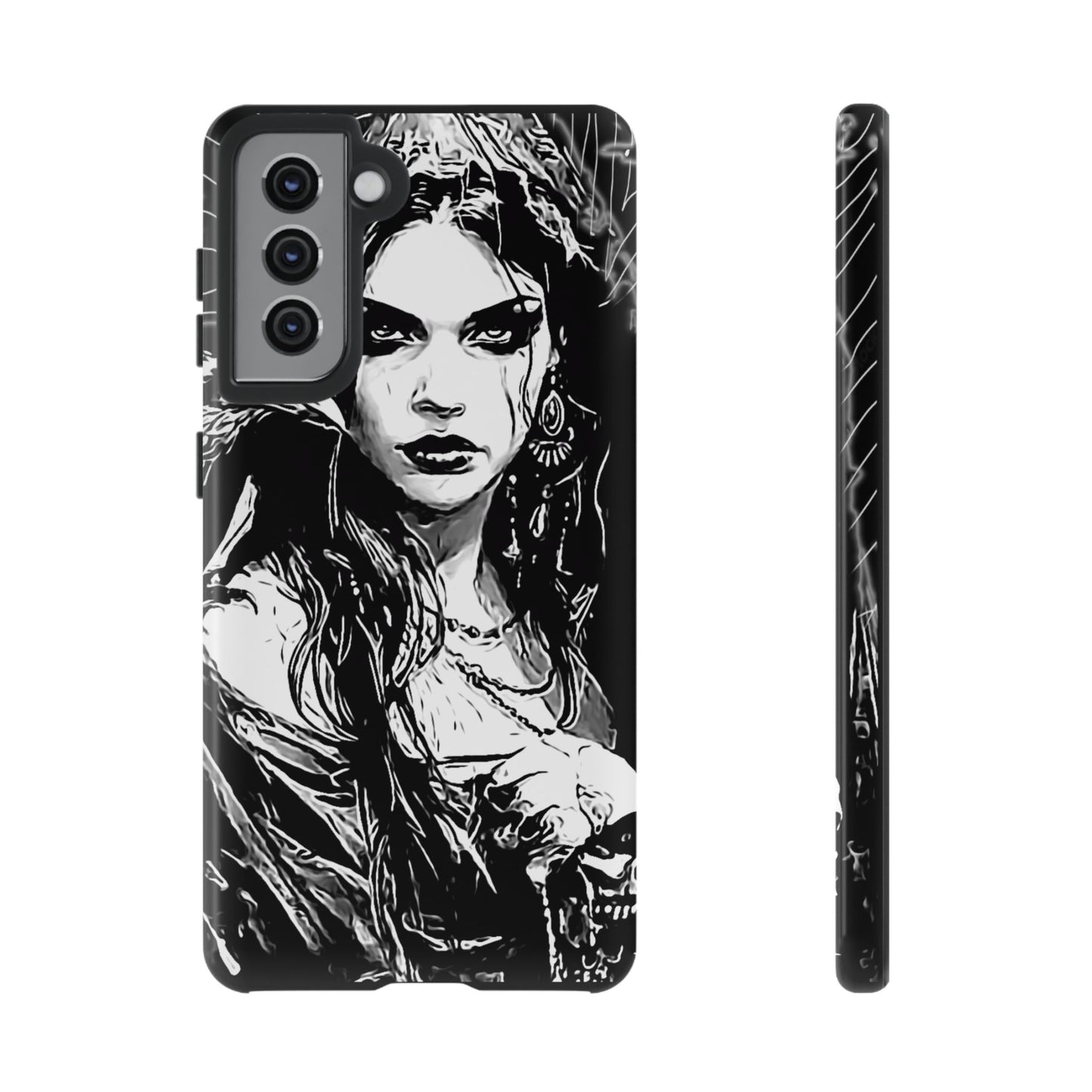 Raven Girl Tough Phone Case