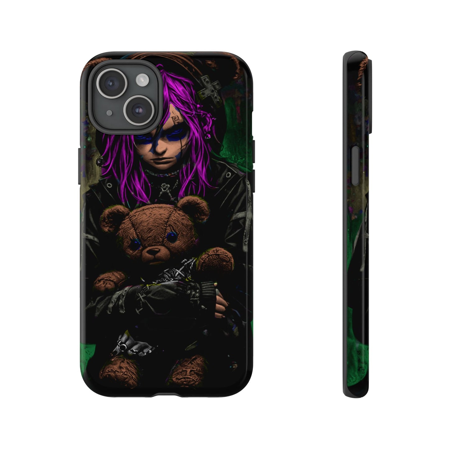 Girl And Teddy Tough Phone Case