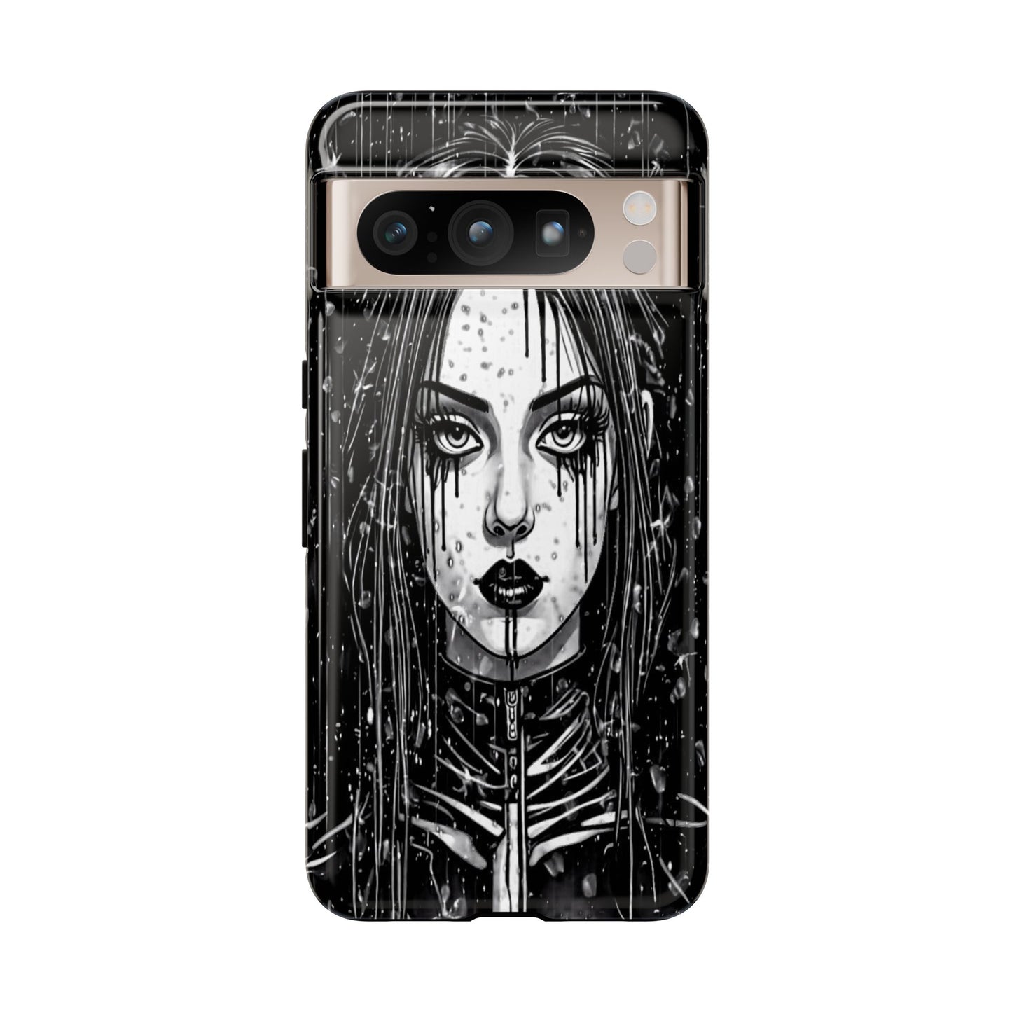 Mascara Goth Girl Tough Phone Case