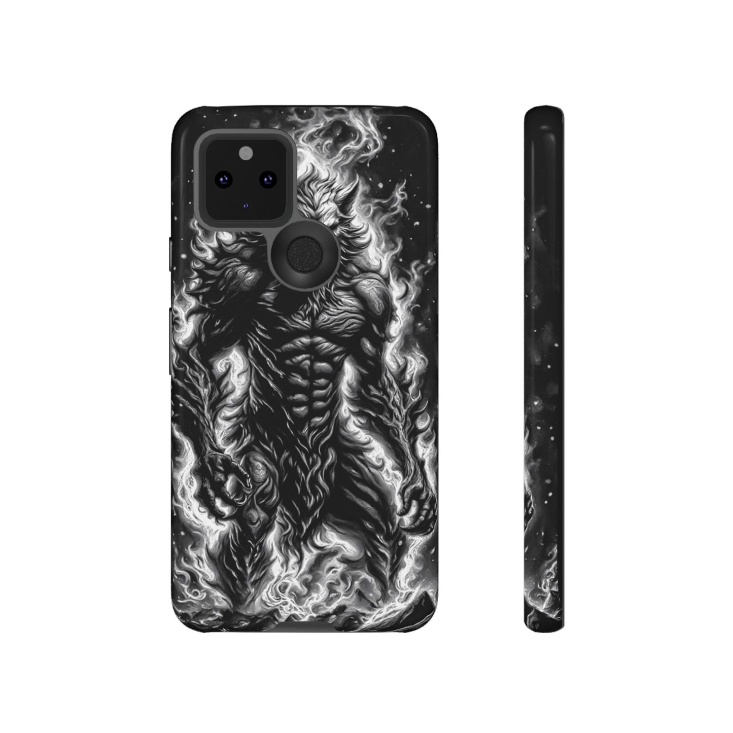 Wolf On Fire Tough Phone Case