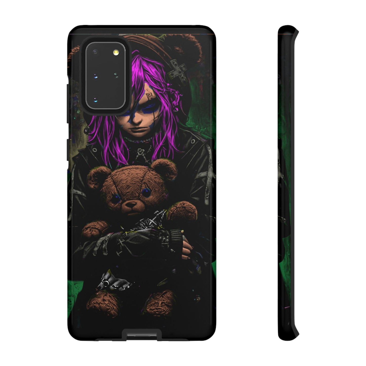 Girl And Teddy Tough Phone Case