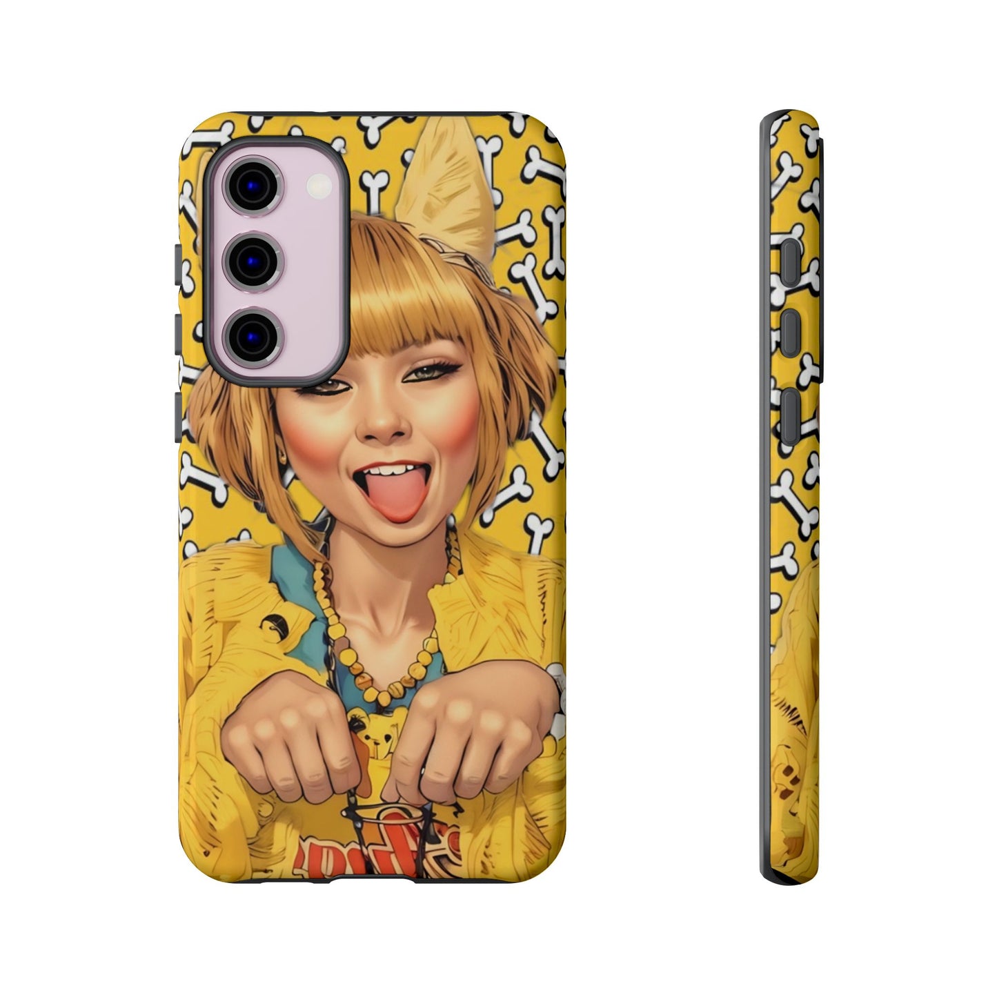 Begging Puppy Girl Tough Phone Case