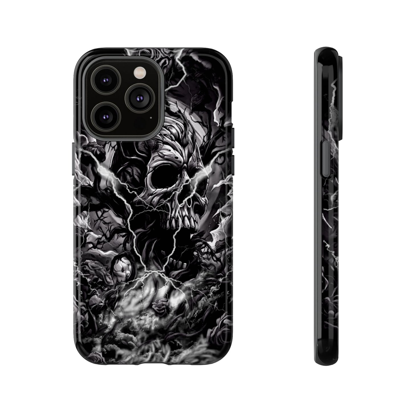 Skull Storm Tough Phone Case